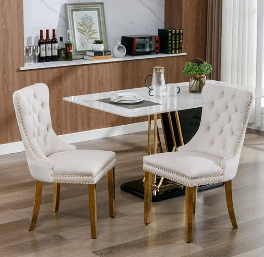 Veronica - Velvet Upholstered Dining Chair - 2-piece Set
