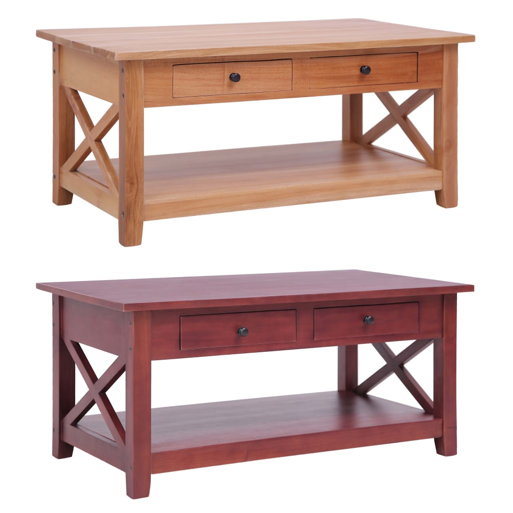 vidaXL Coffee Table Side End Table Living Room Sofa Table Solid Wood Mahogany