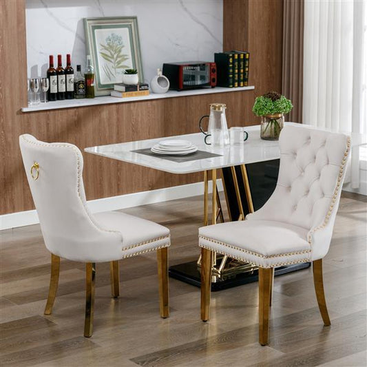 Veronica - Velvet Upholstered Dining Chair - 2-piece Set